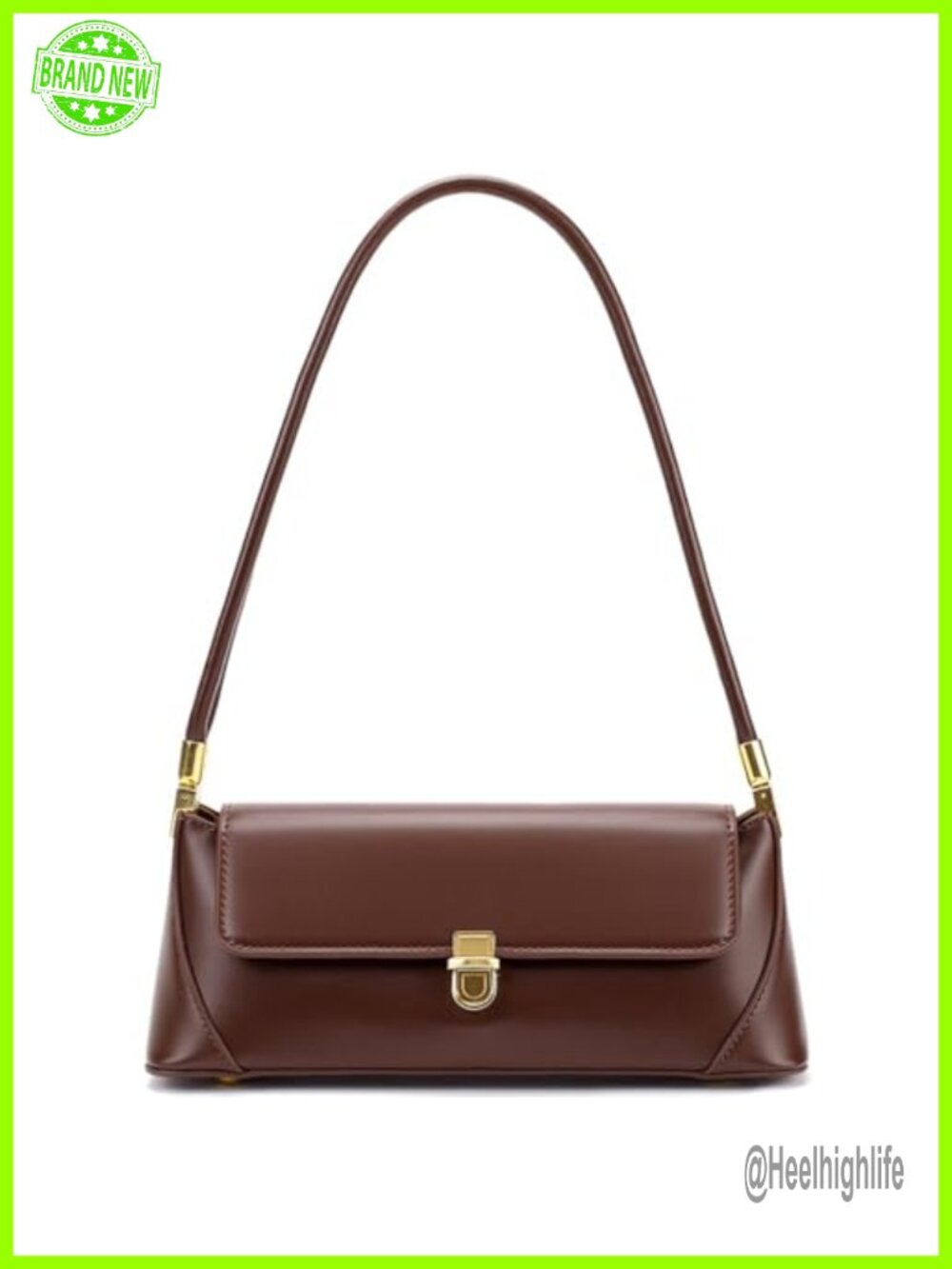 Retro PU Leather Shoulder Bag Crossbody Purse Classic Handbag Y2K